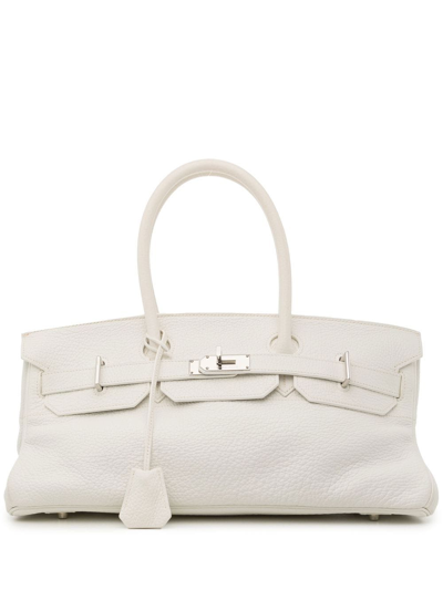 Pre-owned Hermes 2005  Birkin Handbag In White