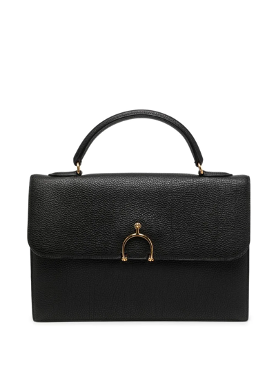 Pre-owned Hermes 2004 Sac À Dépêches Briefcase In Black