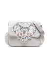 KENZO L'ELEPHANT EMBROIDERED SHOULDER BAG