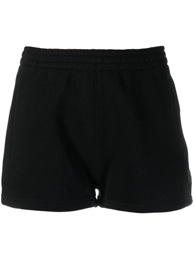 Alexander Wang Cotton-blend Track Shorts In Black