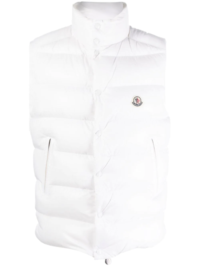 Moncler Tibb White Quilted Shell Gilet