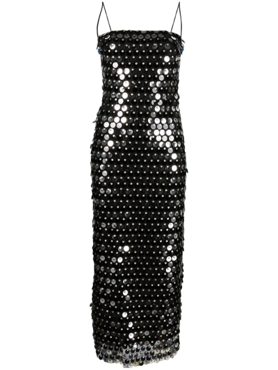 knee length dresses for ladies Sequin Slip Phoenix Midi Dress – CHICIDA main image 0