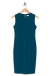 Calvin Klein Sleeveless Sheath Dress In Cypress
