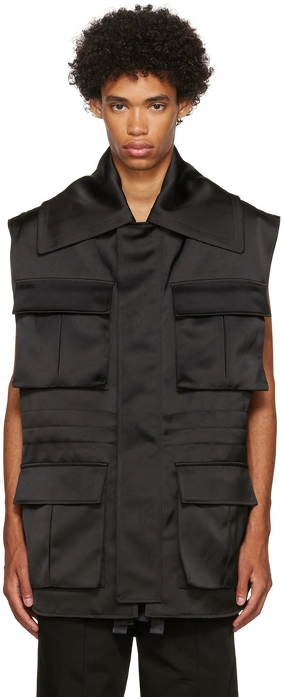 Ami Alexandre Mattiussi Black Polyester Vest In Black/001