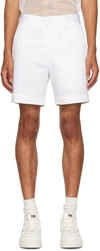 Ami Alexandre Mattiussi Cotton Chino Shorts In White