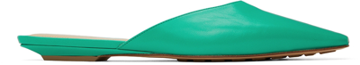 Bottega Veneta Green Point Slippers In 3227 Acid Turquoise