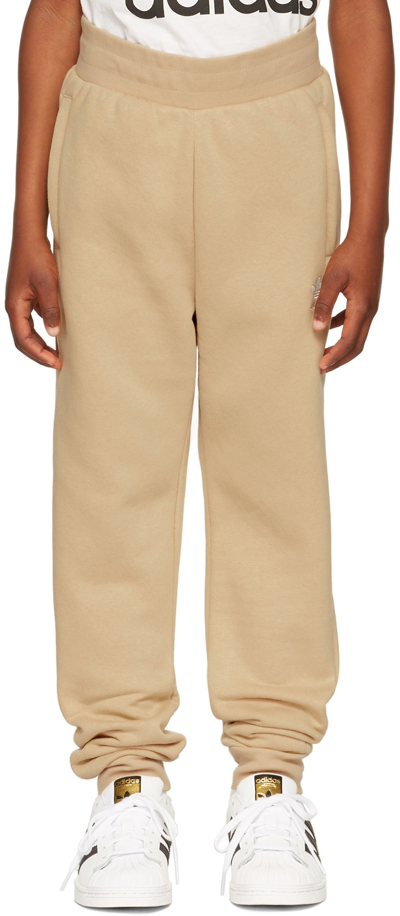 Adidas Originals Kids Beige Adicolor Lounge Pants In Magic Beige