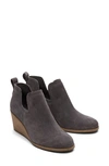 Toms Women's Pull On Wedge Booties In Grey