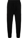 Dsquared2 Black Technical Wool Joggers