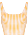 The Upside Masilda Lana Cropped Top In Yellow
