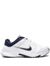 Nike Defy All Day Athletic Sneaker In White/metallic Silver/midnight Navy