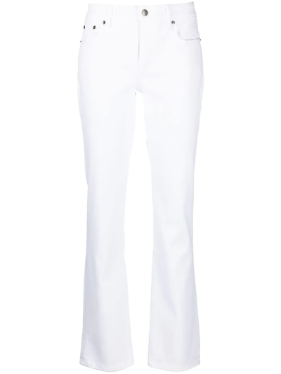 Lauren Ralph Lauren Mid-rise Straight Jeans In Weiss