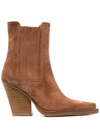 PARIS TEXAS TAPERED-HEEL 90MM BOOTS