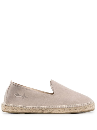 Manebi Espadrilles Hamptons Vintage In Suede In Grey