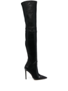 Stuart Weitzman Ultrastuart 110mm Leather Thigh-high Boots In Black