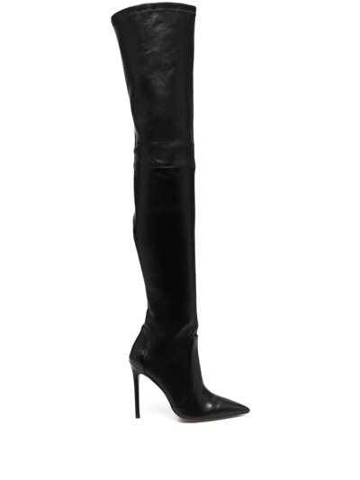 Stuart Weitzman Ultrastuart Over-the-knee Suede Boots In Black