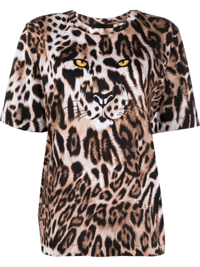 BOUTIQUE MOSCHINO LEOPARD-PRINT T-SHIRT