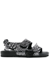 ARIZONA LOVE BANDANA-DETAIL OPEN-TOE SANDALS