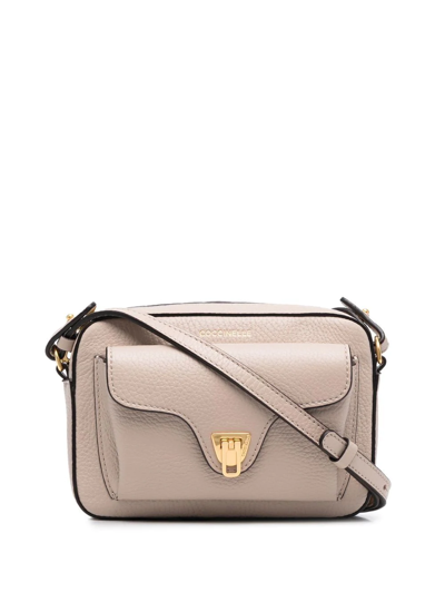 Coccinelle Soft Leather Cross-body Bag In Pink