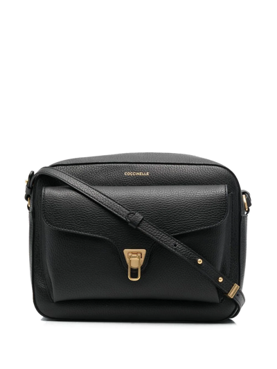 Coccinelle Medium Beat Soft Cross Body Bag In Black