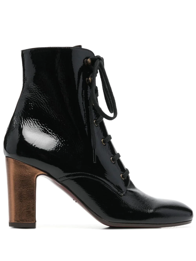 Chie Mihara Walala Lace-up Ankle Boots In Black