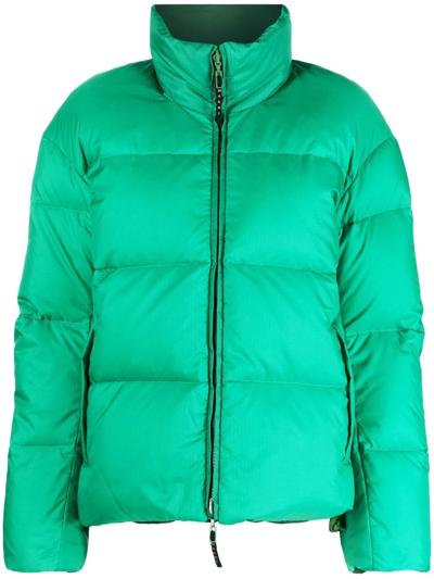 Marni Reversible Short Down Jacket In Green