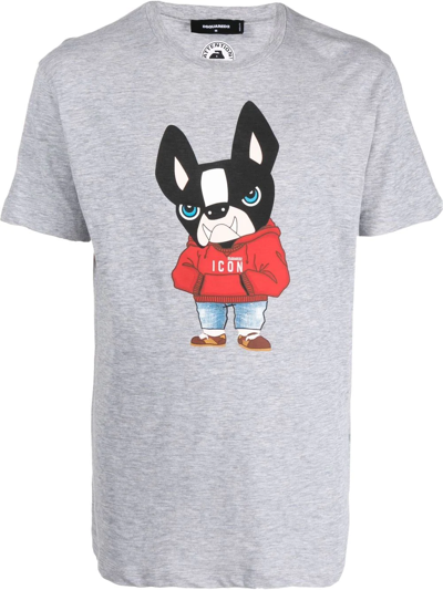 Dsquared2 Cartoon Short-sleeve T-shirt In Grau