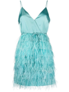 TWINSET FRINGE-TRIMMED MINI DRESS