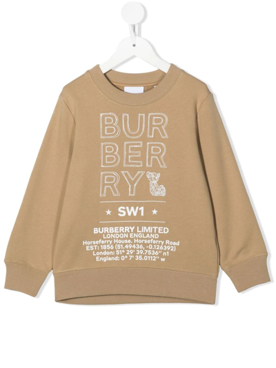 Burberry Kids' Logo Sketch Print Sweatshirt