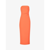 Bec & Bridge Cecily Sleeveless Stretch-woven Midi Dress In Blood Orange