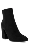 Sugar Elly Womens Faux Leather Dressy Ankle Boots In B-black Micro Sde