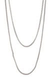 ABOUND DOUBLE WOVEN ROPE CHAIN NECKLACE