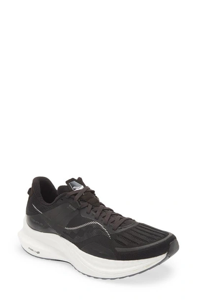 Saucony Tempus Rubber-trimmed Mesh Running Trainers In Black