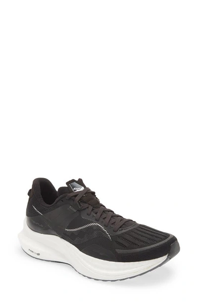 Saucony Tempus Rubber-trimmed Mesh Running Sneakers In Black