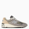 New Balance Grey & Khaki Teddy Santis Edition Made In Usa 990v2 Sneakers In Grey