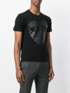 Comme Des Garçons Play Comme Des Garcons Play Black And Carbon Glossy Heart Logo T-shirt In Black