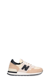 New Balance Made In Usa 990v1 Suede And Mesh Trainers In Neutrals