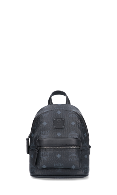 Mcm 'stark' Mini Shoulder Backpack In Black
