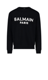 Balmain Black Cotton Sweatshirt