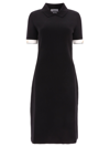 Thom Browne Bow-detailed Cotton-blend Dress In Black