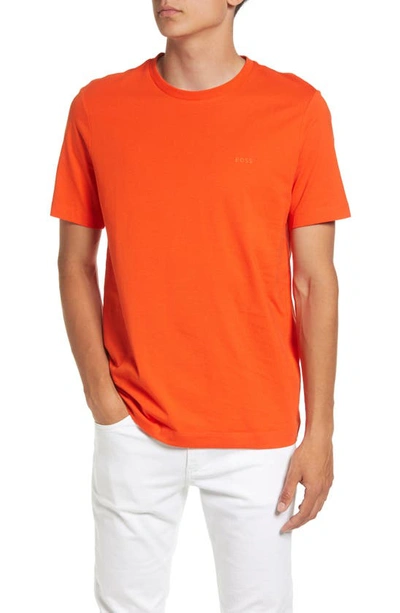 Hugo Boss Thompson Solid T-shirt In Bright Orange