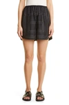 Totême Monogram Pull-on Silk Shorts In Black Monogram