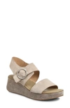 Söfft Faedra Ankle Strap Sandal In Beige