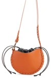 Chloé Small Hobo Drawstring Crossbody Bag In Henna Orange