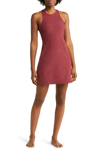 Beyond Yoga Under Lock & Key Racerback Dress In Port Wine-ruby