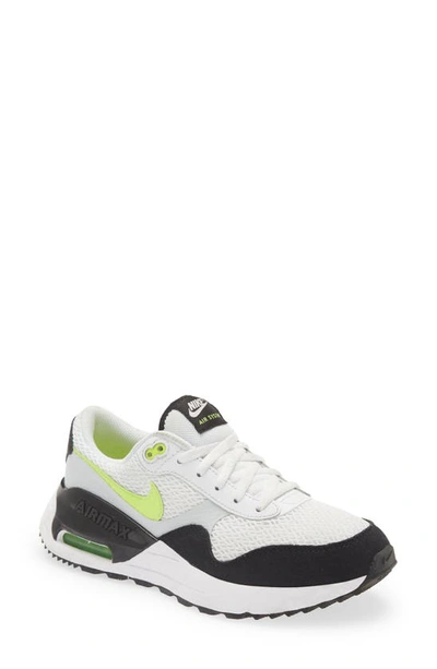 Nike Air Max Systm Sneaker In White/ Black/ Volt/ Platinum