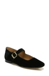 Sam Edelman Women's Michaela Square Toe Buckled Mary Jane Flats In Black