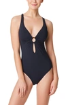 Bleu Rod Beattie Ring Me Up One-piece Swimsuit In Black