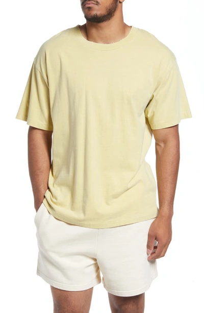 Elwood Core Oversize Cotton Jersey T-shirt In Vintage Yellow