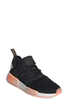 Adidas Originals Women's Nmd R1 Casual Shoes, Black In Core Black/ Beam Orange/ White